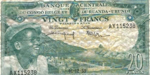 Banknote from Congo