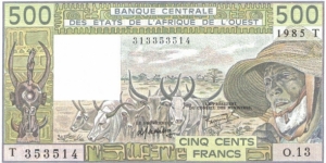 Banknote from Central African Republic