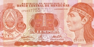 1 Lempira Banknote