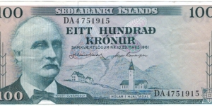 100 Kronur Banknote