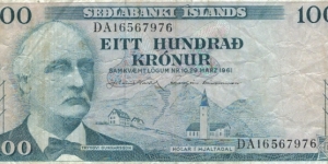 100 Kronur Banknote