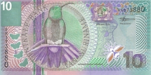 Banknote from Suriname