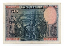 Banknote from Spain