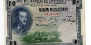 100 PESETAS BANCO DE ESPANA Banknote