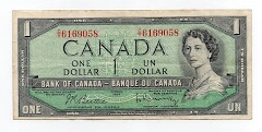 1 DOLLAR BANK OF CANADA Banknote