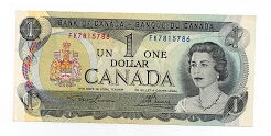 1 DOLLAR BANK OF CANADA Banknote