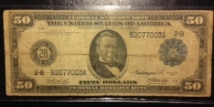 A nice 1914 $50 FRN with the Burke-McAdoo signature combination Banknote