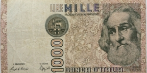 1000 Lire Banknote