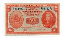 50 Cents Netherlands-indie Banknote