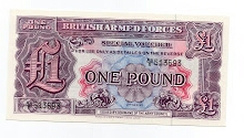 1 Pound British Armed Forces Banknote