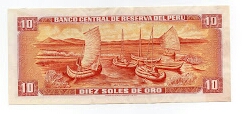 Banknote from Peru