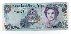 1 Dollar Cayman Islands Monetary Authority Banknote