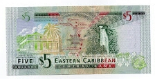 Banknote from East Caribbean St.