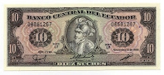 10 Sucres Banco Central del Ecuador Banknote