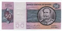 50 Cruzeiros Banco Central de Brasil Banknote