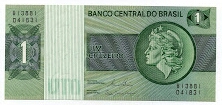 1Cruzeiro Banco Central de Brasil Banknote