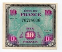 10 Francs Allied Military Currency Banknote