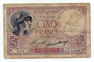 5 Francs Banknote