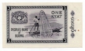 Banknote from Myanmar