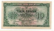 Banknote from Belgium