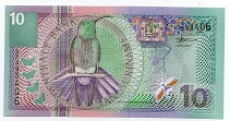 10 Gulden Central Bank of Suriname P147 Banknote