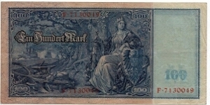 100 Marks Reichsbanknote Banknote