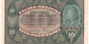 10 Marek(1919) Banknote