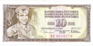 10 Dinara(1978) Banknote