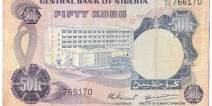 50 Kobo(1973) Banknote