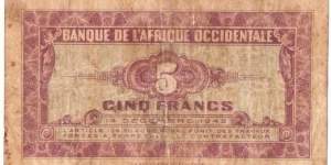 Banknote from West African States