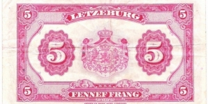 Banknote from Luxembourg