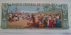 Banknote from Costa Rica