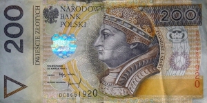 Poland 200 złotych
DC0651920 Banknote