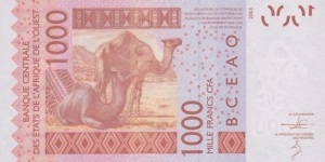 Banknote from West African States