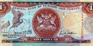 1 Dollar - Central Bank of Trinidad and Tobago Banknote