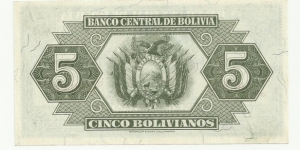 Banknote from Bolivia