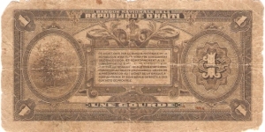 Banknote from Haiti