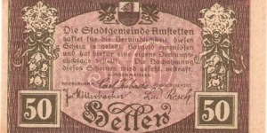 Banknote from Austria