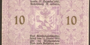 Banknote from Austria