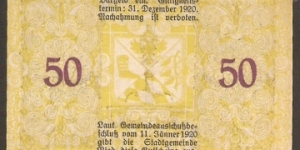 Banknote from Austria