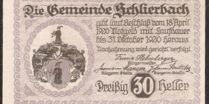 Banknote from Austria