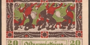 Notgeld Ostermiething 20 Heller Banknote