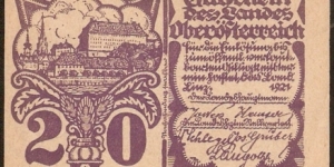 Banknote from Austria