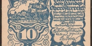 Notgeld Linz 10 Heller Banknote