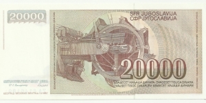 Banknote from Yugoslavia