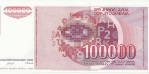 Banknote from Yugoslavia