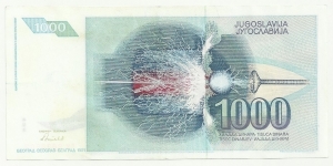 Banknote from Yugoslavia