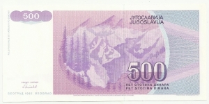 Banknote from Yugoslavia