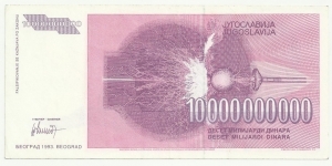 Banknote from Yugoslavia