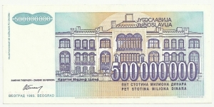 Banknote from Yugoslavia